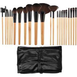 Tools for Beauty Mimo Makeup Brush Wooden&Black 24' Set