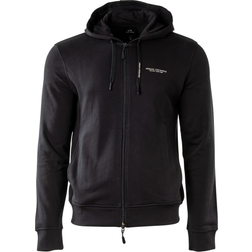 Armani Exchange Milano New York Zip Up Hooded Sweatshirt - Navy Blue