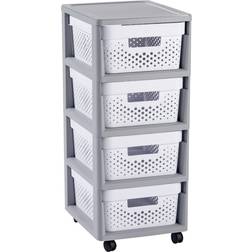 Curver Shelf Grey/White Storage Box 10L