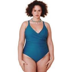 Cartel Copenhagen Medewi Draperet Onepiece - Teal