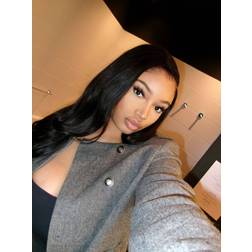 Wigs LDN 13x6 HD Straight Raw Hair Lace Frontal Wig Small Cap 28 inch 1B Natural Colour