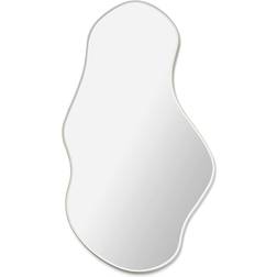 ferm LIVING Pond Mirror Large Dark Chrome Vægspejl 63.5x110cm