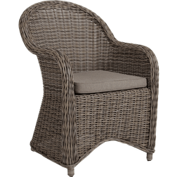 Brafab Paulina - Rustic/Beige Garden Dining Chair