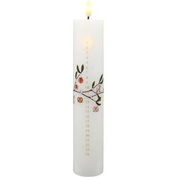 Det Gamle Apotek Kalenderlys LED 24.5 cm Hvid LED-lys