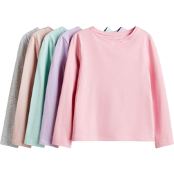 H&M 5-Pack Trikåtröja - Mintgrön/Rosa