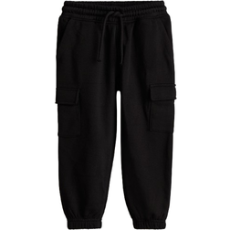 H&M Brushed Inside Cargo Joggers - Black (1211290002)