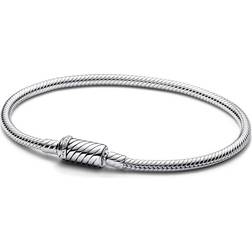 Pandora Moments Schlangen-Gliederarmband mit Magnetverschluss aus Sterling Silber, Kompatibel Moments, Größe: 17 cm, 590122C00-17
