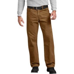 Dickies Relaxed Fit Sanded Duck Carpenter Pants - Rinsed Brown Duck