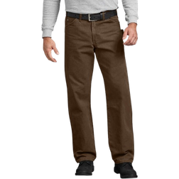 Dickies Relaxed Fit Sanded Duck Carpenter Pants - Rinsed Timber Brown