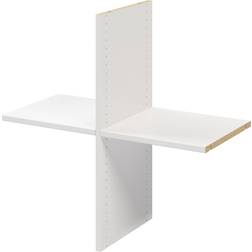 GoodHome Atomia Matt White Cross Shelf 714mm D 332mm Shelving System
