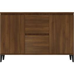 vidaXL Dressoir 104x35x70 cm Bewerkt Hout Bruin Eikenkleur
