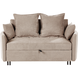 Beliani Hovin Taupe Sofa 166cm 2 Seater
