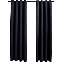 vidaXL Blackout Black 140x225cm