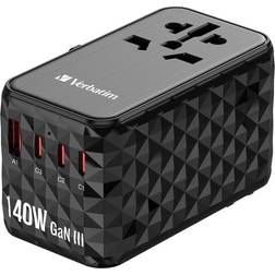 Verbatim UTA-06 GaN III Universal Travel Adapter 100W