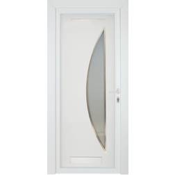 Fortia Hermoso Frosted Glazed Modern White LH Set 2085mm 840mm Interior Door (x)