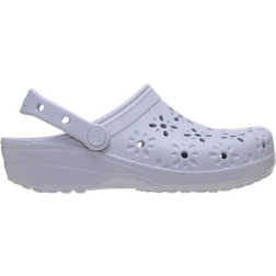 Crocs Classic Floral Cut-Out Clog - Purple Moon
