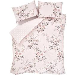 Catherine Lansfield Canterbury Easy Care Duvet Cover Pink (200x135cm)