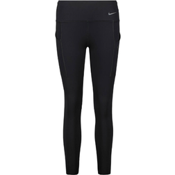 Nike Go Women's Mid Rise 7/8 Leggings With Pockets - Black