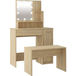 vidaXL 3114117 Sonoma Oak Dressing Table 35x86.5cm 2pcs
