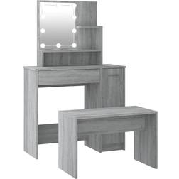 vidaXL 3114121 Gray Sonoma Dressing Table 35x86.5cm 2pcs