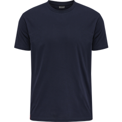 Hummel Men's Red Basic Short Sleeve T-shirt - Marine
