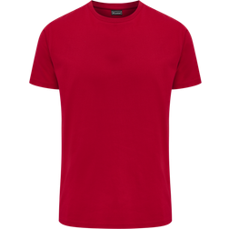 Hummel Men's Red Basic Short Sleeve T-shirt - Tango Red