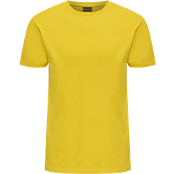 Hummel Men's Red Basic Short Sleeve T-shirt - Empire Yellow
