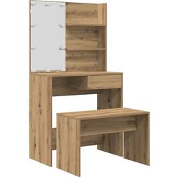 vidaXL 3329184 Artisan Oak Dressing Table 40x74.5cm 2pcs