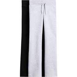 H&M Flared Sweatshirt Joggers -Black/Light Grey (1274656002)