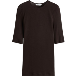 H&M Pima Cotton T-shirt - Dark brown