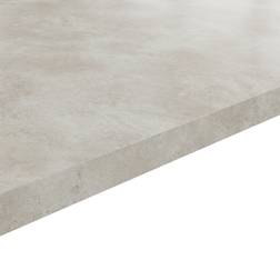 GoodHome Kala Grey Concrete Effect Laminate Square Edge 3000mm 620mm 38mm