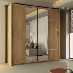 Sliding Wardrobes 4u Ribon Light Oak Wardrobe 150x217cm
