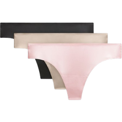 Lululemon InvisiWear String 3er-Pack Frauen - Black/Nutmeg/Blissful Pink
