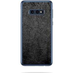 MightySkins SAGS10E Black Leather Skin for Galaxy S10E