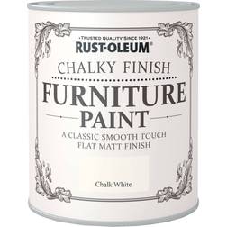 Rust-Oleum Furniture Træmaling Chalky White 0.75L