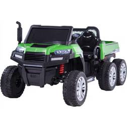 Rull Elbil Truckster 4WD tvåsits 12V Grön-Grå