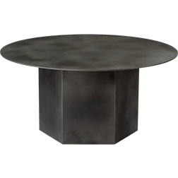 GUBI Epic Misty Gray Steel Coffee Table 80cm