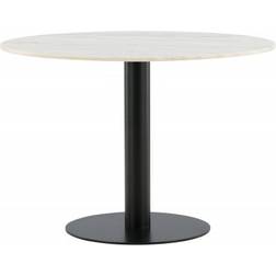 Venture Design Estelle White/Black Dining Table 106cm