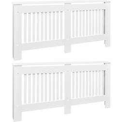 vidaXL radiatorskjulere 2 stk. MDF 172 hvid