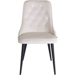 Venture Design Velvet Deluxe Beige/Black Kitchen Chair 89cm 2pcs