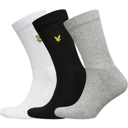 Lyle & Scott Men's Hamilton Socks 3-pack - Grey/Black/Off White