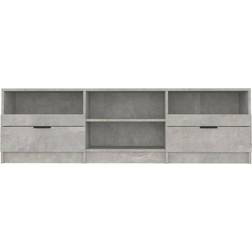 vidaXL 811461 Concrete Grey TV Bench 150x45cm