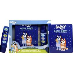 Bluey Oooh Shiny! Book and 5-Sound Flashlight Set (Paperback)