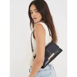 River Island Bar Front Clutch Bag - Black