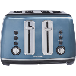 Morphy Richards Accents 4 Slice Toaster Metallic Purple Blue