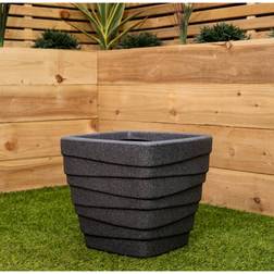 Dakota Fields Caullin Pot Planter Grey 31cm H x 33.5cm W x 33.5cm D