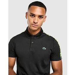 Lacoste Ultra Dry Branded Stripe Tennis Polo Shirt - Noir