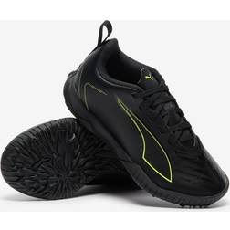 Puma Ultra 6 Play TT Football Boots Youth - Black/Fizzy Light/Green Terrain