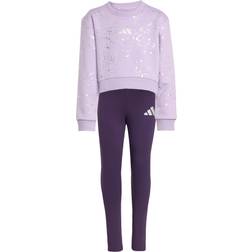 adidas Everyday Glam Sæt Powder Plum Silver Metallic