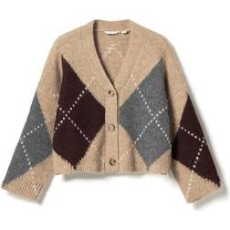 Noella Knit Cardigan - Sand Melange